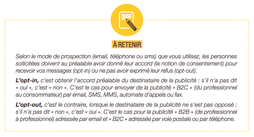 RGPD 2018 Cnil opt-in opt-out