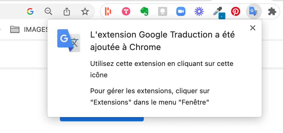 Ajouter une extension Google Chrome
