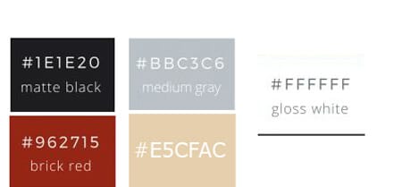nouveau site Gimme Social Web - palette