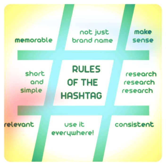 rules of the hashtags