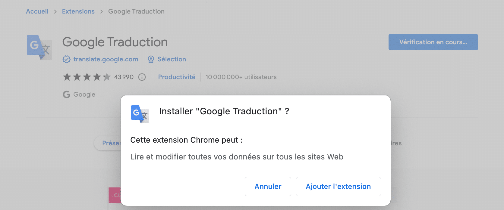 Comment installer une extension Chrome