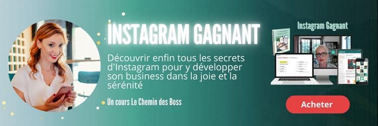 Formation Instagram Gagnant - Une formation Le Chemin Des Boss