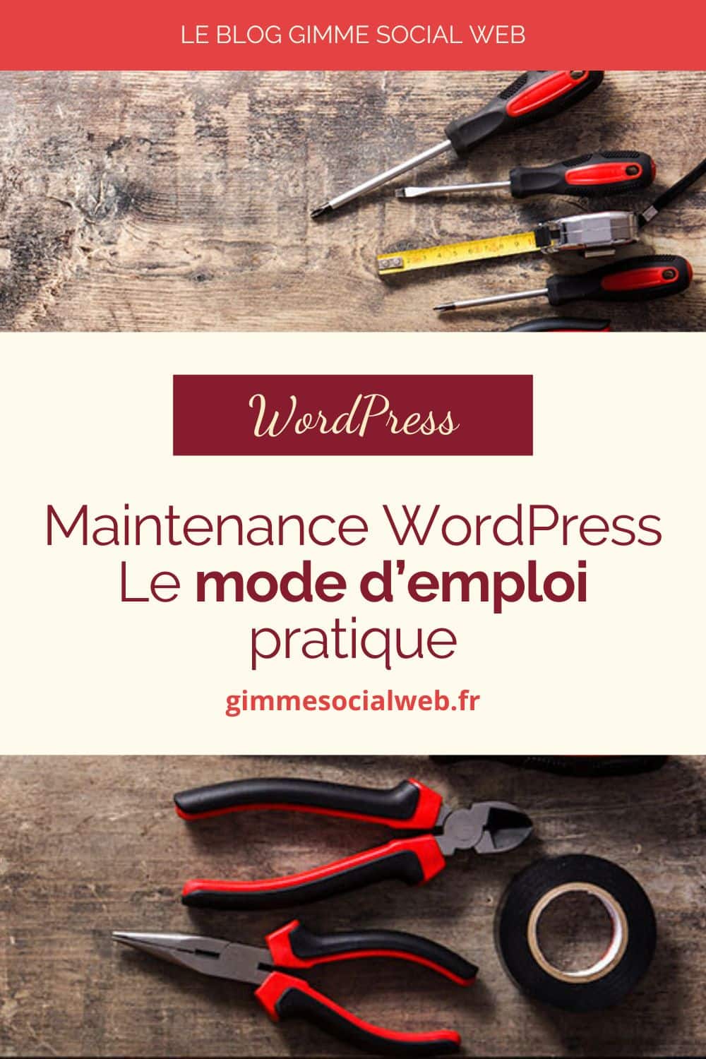 Epingle Pinterest - Gimme Social Web - maintenance WordPress